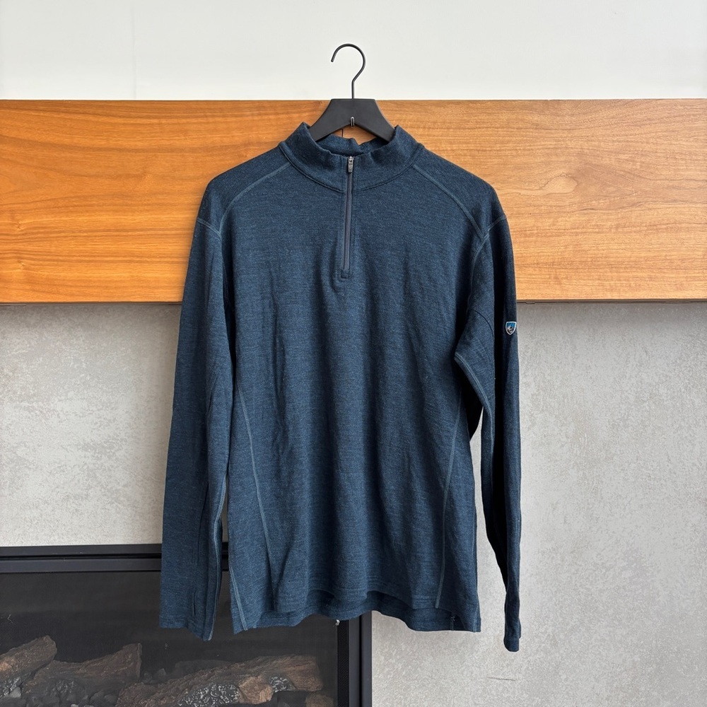 KUHL Men's INVIGORATR Merino 1/4 Zip Sweater, Size L